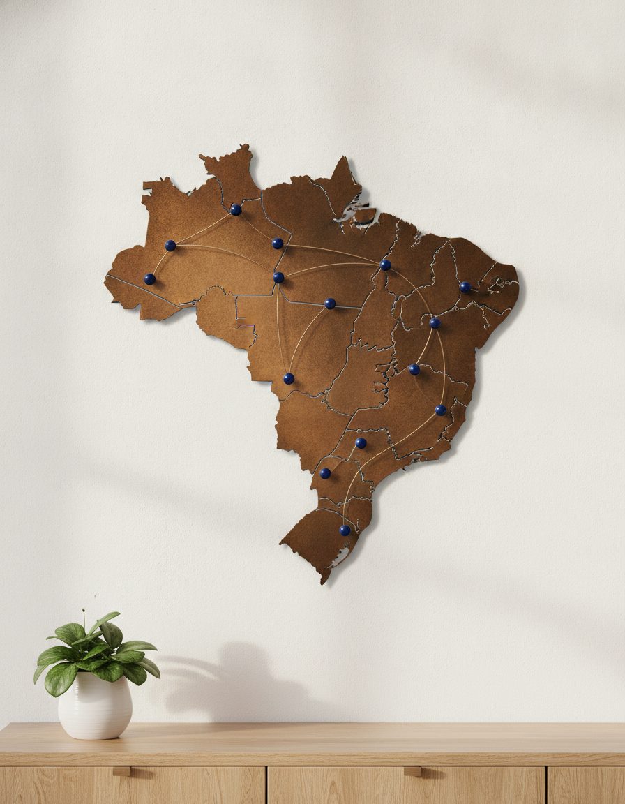 Mapa do Brasil: atendimento juridico online em todo o pais